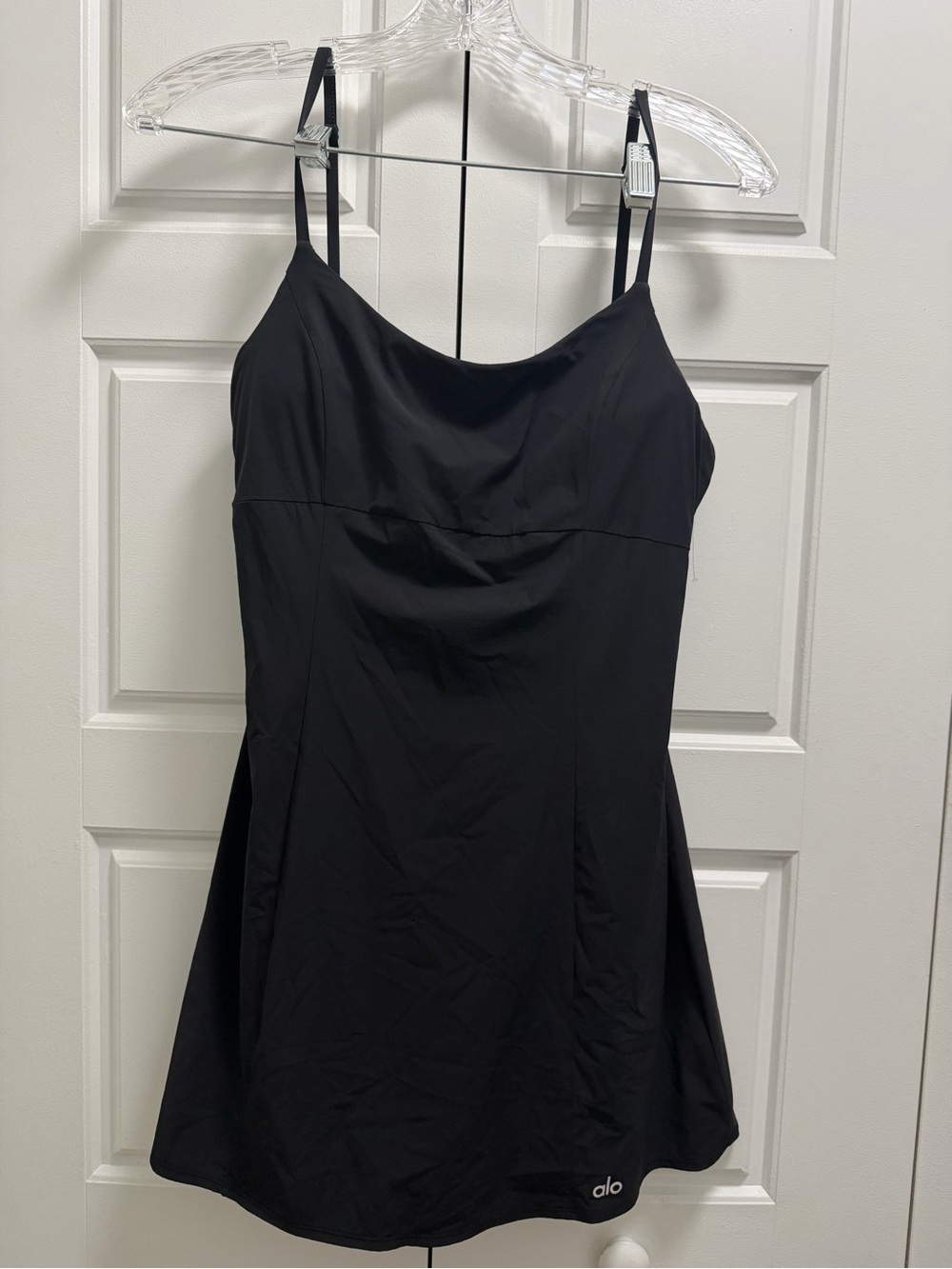 ALO Yoga Black Strappy Mini Dress
